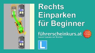 Rechts Einparken für Beginner [upl. by Ardnaed450]