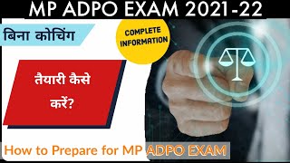 How To prepare for MP ADPO EXAM 202021।MP ADPO की तैयारी कैसे करें। MP ADPO EXAM। BY Lawinhindi। [upl. by Hgiellek]