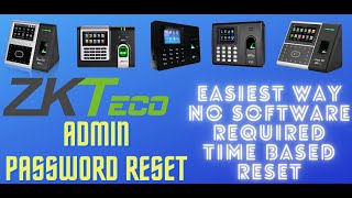 How to Reset ZKTECO Admin  The Easiest way [upl. by Darnoc]