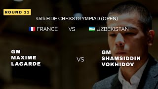 Maxime Lagarde vs Shamsiddin Vokhidov  Sicilian Defense  Canal Attack [upl. by Randal]