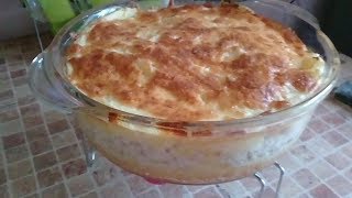 Картофельная запеканка с фаршем и сыромв духовкеОчень вкусная [upl. by Nerral190]