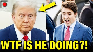 LEAK Trump Threatens ALL OF CANADA in Private Meet [upl. by Llireva]