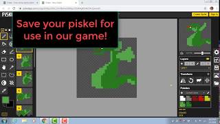 Mr Jerred Art Class  How to save our piskel files for games [upl. by Tada]