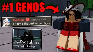 What The BEST GENOS PLAYER LOOKS LIKE  The Strongest Battlegrounds Roblox [upl. by Assenov306]