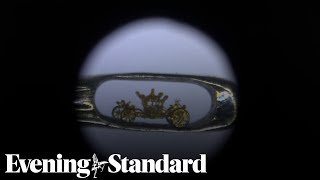 Microsculptor creates tiny carriage for Jubilee [upl. by Rochelle164]