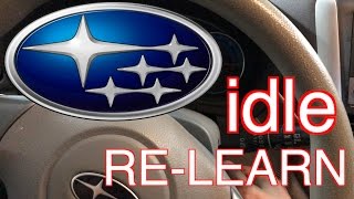 Subaru idle fix  idle relearn [upl. by Ophelie]