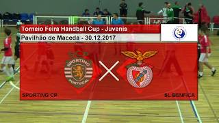 Andebol SPORTING CP 23  25 SL BENFICA 12 FINAL FEIRA HANDBALL CUP JUVENIS  29122017 [upl. by Hugo]