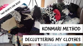 KonMari Method  Decluttering Clothes [upl. by Ingemar416]