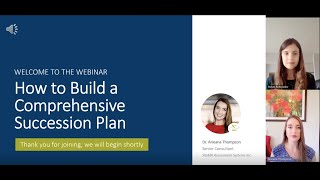 SIGMA Webinar July 2024 How to Build a Comprehensive Succession Plan [upl. by Airdnala]