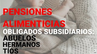 ✅ Obligación de los ABUELOS a pasar PENSIONES ALIMENTICIAS 2024 [upl. by Eedahs]