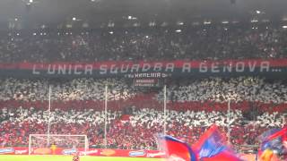 Genoa  Sampdoria 2014  2015  Coreografia Gradinata Nord Genoa [upl. by Anerys]