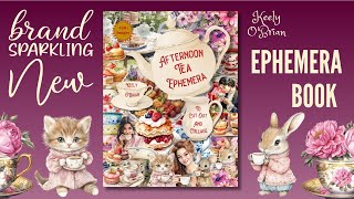 ☕Afternoon Tea Ephemera To Cut Out and Collage☕Perfect for journaling and scrapbooking☕ephemera [upl. by Ardnuyek]