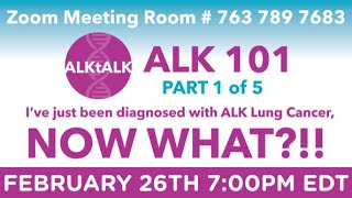 ALK 101 Part 1 Ive Just Been Diagnosed With ALK Positive Lung Cancer [upl. by Alper]