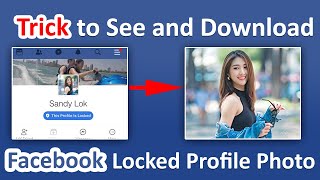 How to View Private Facebook Profile Pic Without Being Friends  See Locked Facebook Profile Photos [upl. by Rosenbaum]