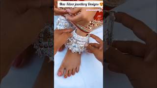 New silver jewellery set silveranklet silverpayal payal bridalpayaldesign Ritamahato2000 [upl. by Olimac]