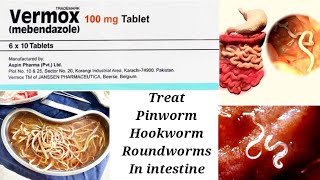 Vermox 100mg tablet uses in Urdu Hindi  Roundworms Hookworms [upl. by Agueda509]