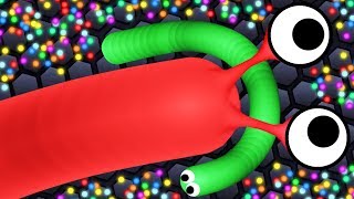 Slitherio MOST Impossible TROLL Move EVER [upl. by Kcirrez]