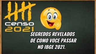 COMO PASSAR NO IBGE 2021 SEM MUITO ESFORÇO ibge2021 [upl. by Nivad895]