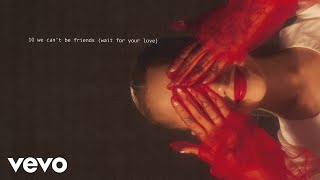 Ariana Grande  we cant be friends wait for your love lyric visualizer [upl. by Adaynek]