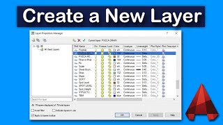 How to create a new layer in AutoCAD easily [upl. by Adnana899]