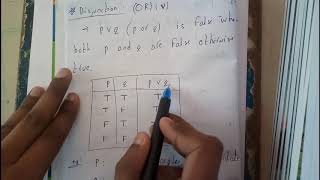 DISJUNCTION  LOGIC amp SETS  DISCRETE MATHEMATICS  OU EDUCATION [upl. by Rowland37]