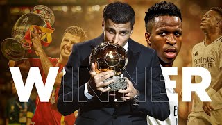 BALLON DOR 2024 à été remporté par RODRI [upl. by Eimareg926]