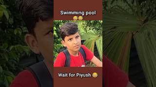 Swimming pool 😂souravjoshivlogs7028 shorts youtubeshorts [upl. by Maressa]