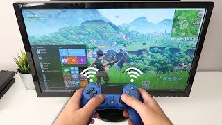 How to CONNECT PS4 CONTROLLER to PC WIRELESS Fortnite EASY METHOD [upl. by Acirahs]