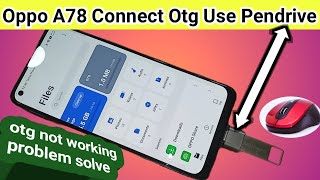 Oppo A78 connect otg use pendrive [upl. by Atinyl]