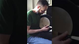 16quot Michael Vignoles tunable bodhrán sound test [upl. by Ettenoitna874]