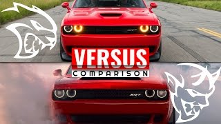 2018 CHALLENGER SRT DEMON VS SRT HELLCAT [upl. by Ethelyn]