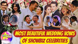 Most Beautiful Wedding Vows of Showbiz Celebrities [upl. by Beal]