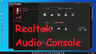 HOW TO DOWNLOAD AND INSTALL MSI REALTEK AUDIO DRIVER AND AUDIO CONTROL REALTEK CONTROL APP [upl. by Rawley591]