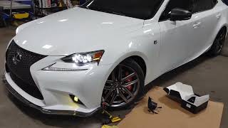 20142016 Lexus IS250 IS350 LED Fog Light Kit Easy Install Video JDM Yellow 2500K from IJDMTOY [upl. by Ellerred868]