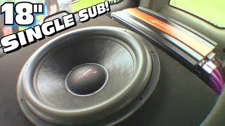 IMPRESSIVE 18quot Ported BOX w Interchangeable Ports amp Single Fi Audio SP4 4 inch Voice Coil Subwoofer [upl. by Stelle922]