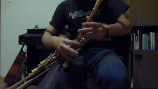 B flat uilleann pipes OSullivans March  Moll Rua slip jig [upl. by Galvin704]