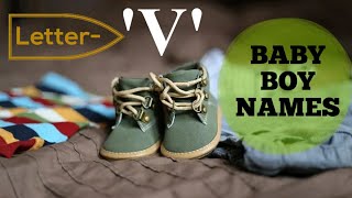 Top 10 Baby Boy Names with meaning from letter V  Hindu Baby Boy Names  V से अच्छे नाम [upl. by Andrew92]