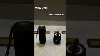 Tribit stormbox mini vs mi 16 watt speaker [upl. by Ellehcem]