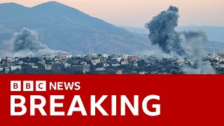 Israel tells US it plans to launch limited ground incursion into Lebanon  US official  BBC News [upl. by Haliled]