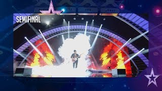 ¡Desastre Este guitarrista huye del escenario tras un error  Semifinal 3  Got Talent España 2018 [upl. by Eleinad]