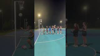 Griffith University Netball Team are shooting in a line one by one until all of the shots [upl. by Leor]