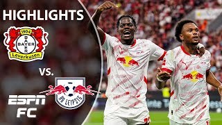 🚨 UNBEATEN STREAK ENDS 🚨 Bayer Leverkusen vs RB Leipzig  Bundesliga Highlights  ESPN FC [upl. by Roel]