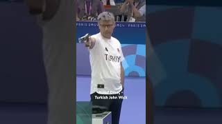 Yusuf Dikeç won silver medal at Olympics 2024 shooting turkey dikec [upl. by Feinberg65]