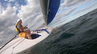 Sunfish sailing on Lake Ontario [upl. by Calloway]