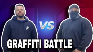 WER GEWINNT Komm 1VS1  07 GRAFFITI BATTLE [upl. by Htebsil]