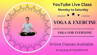 30 Days Live Workout Challenge at Home Yoga for Weight Lose [upl. by Mota]