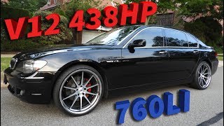 BMW 760LI 🔥 V12 FullyLoaded 438HP SuperSedan 🚗 Feature Review InDepth [upl. by Noyerb]