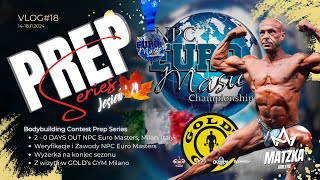 PREP SERIES Jesień24  VLOG18  20 Days Out NPC Euro Masters Weryfikacje i Zawody Wyżerka [upl. by Oirifrop]