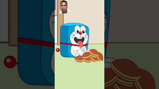 Doraemon eats dorayaki 🤤 mario animationmeme doraemon funnycartoon princess [upl. by Ailahs]