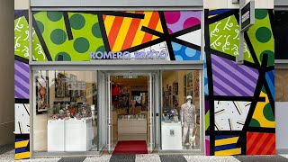 ROMERO BRITTO Fine Art Gallery  Miami Beach [upl. by Notsle]